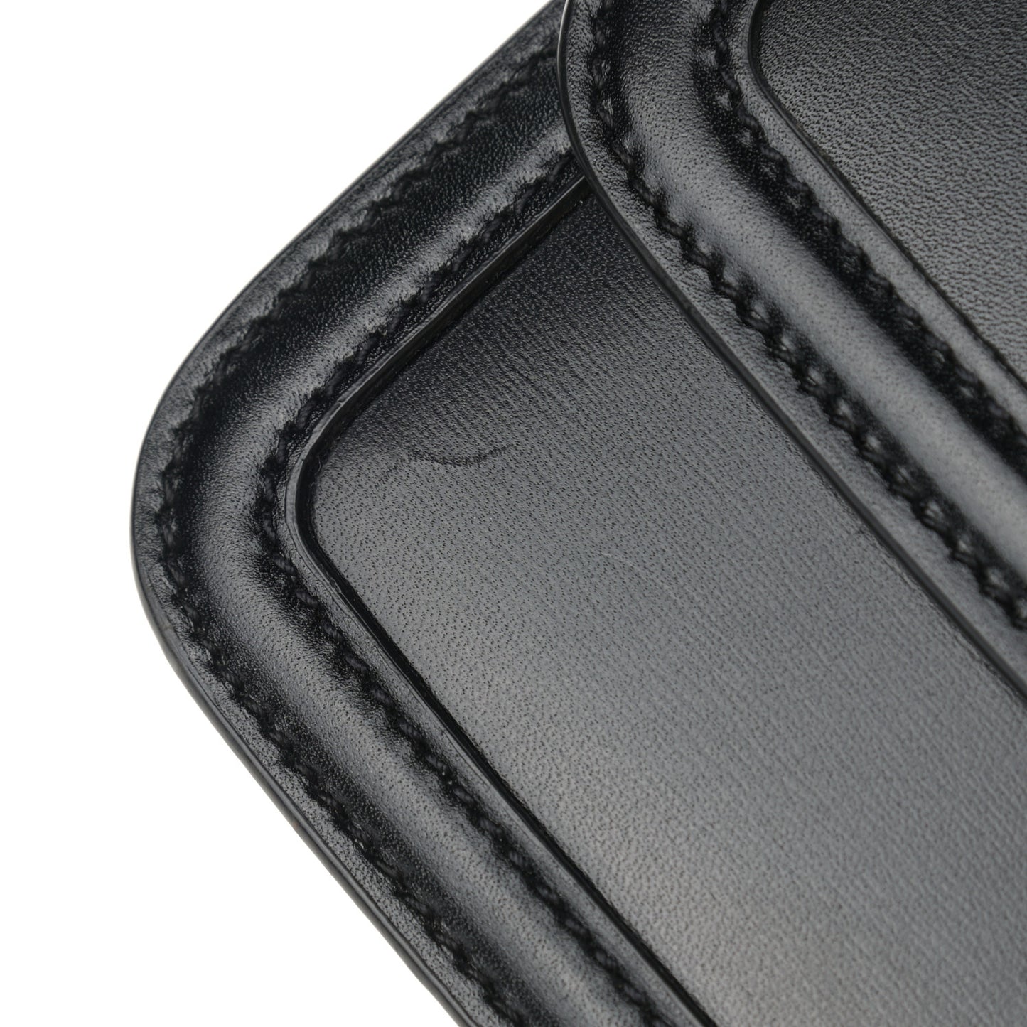 Smooth Calfskin Small Solferino Satchel Black