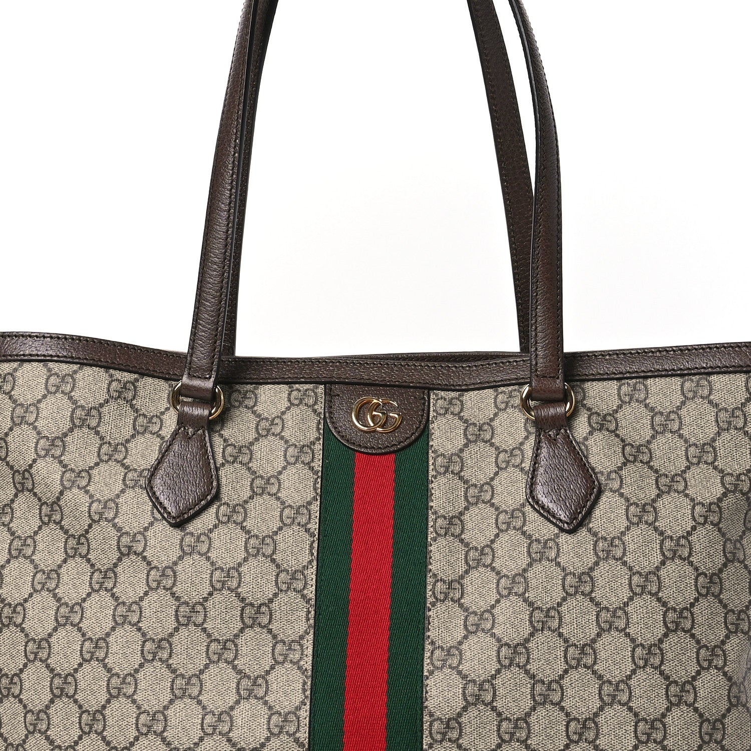 Gucci GG Supreme Monogram Medium Ophidia Shopping Tote Brown 8 of 10