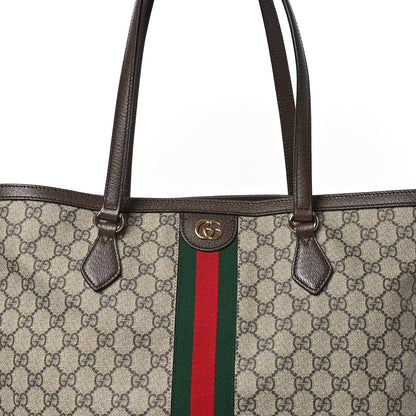 Gucci GG Supreme Monogram Medium Ophidia Shopping Tote Brown 8 of 10
