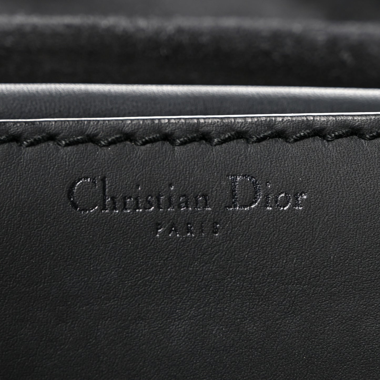 Ultra Matte Calfskin J'Adior Chain Flap Bag Black