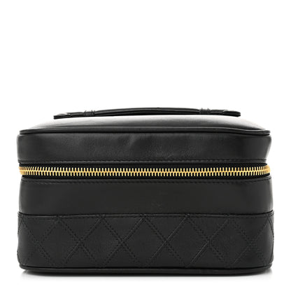 Chanel Lambskin Vanity Cosmetic Case Black 1 of 11