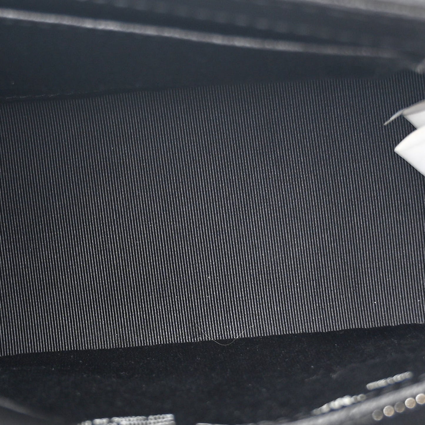 Saffiano Sculpture Binder Clip Shoulder Bag Black