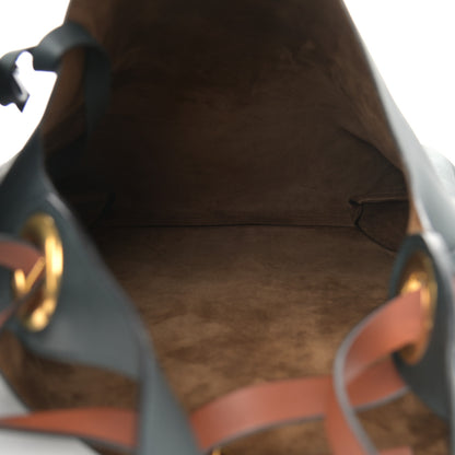 Burberry Calfskin Medium Grommet Hobo Dark Emerald 6 of 10