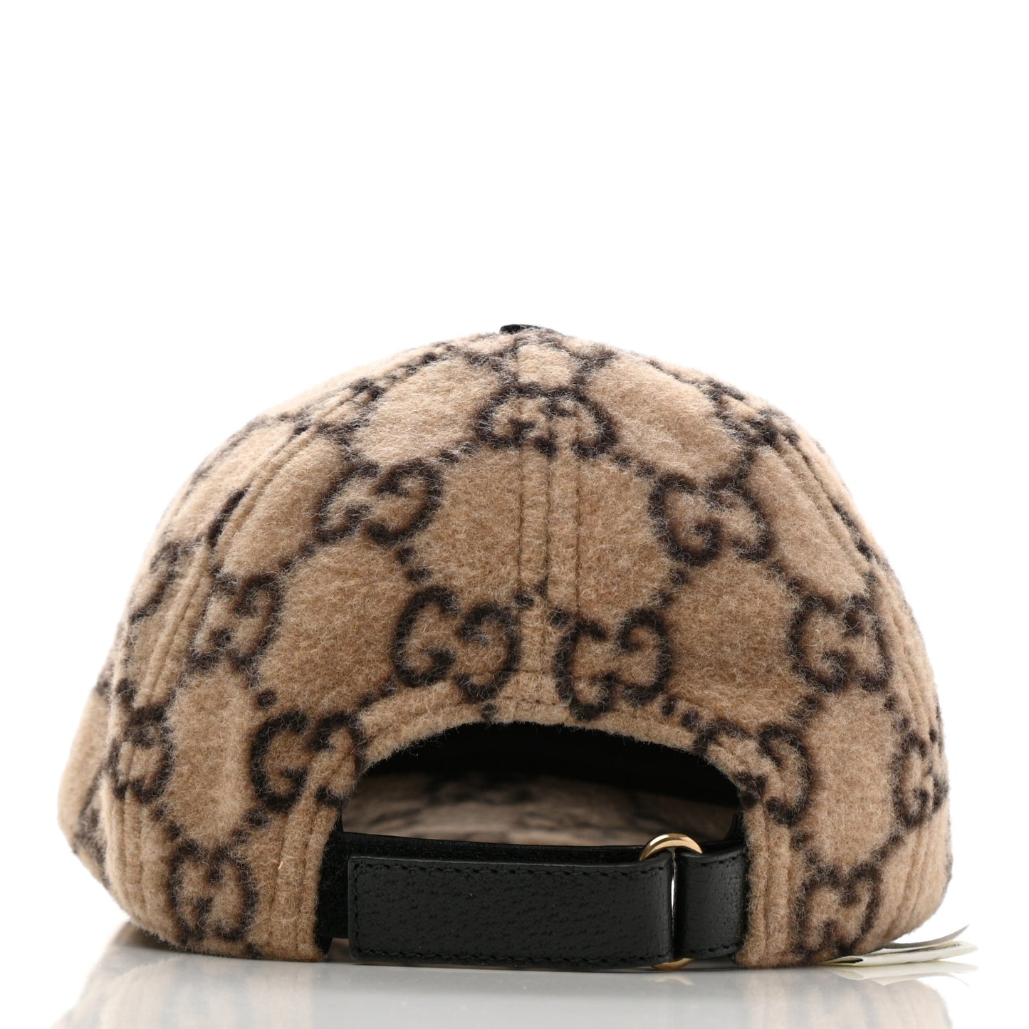 Covered Wool GG Monogram Baseball Hat M Beige Ebony
