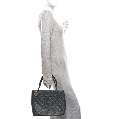 Chanel Caviar Quilted Medallion Tote Black 2 of 11