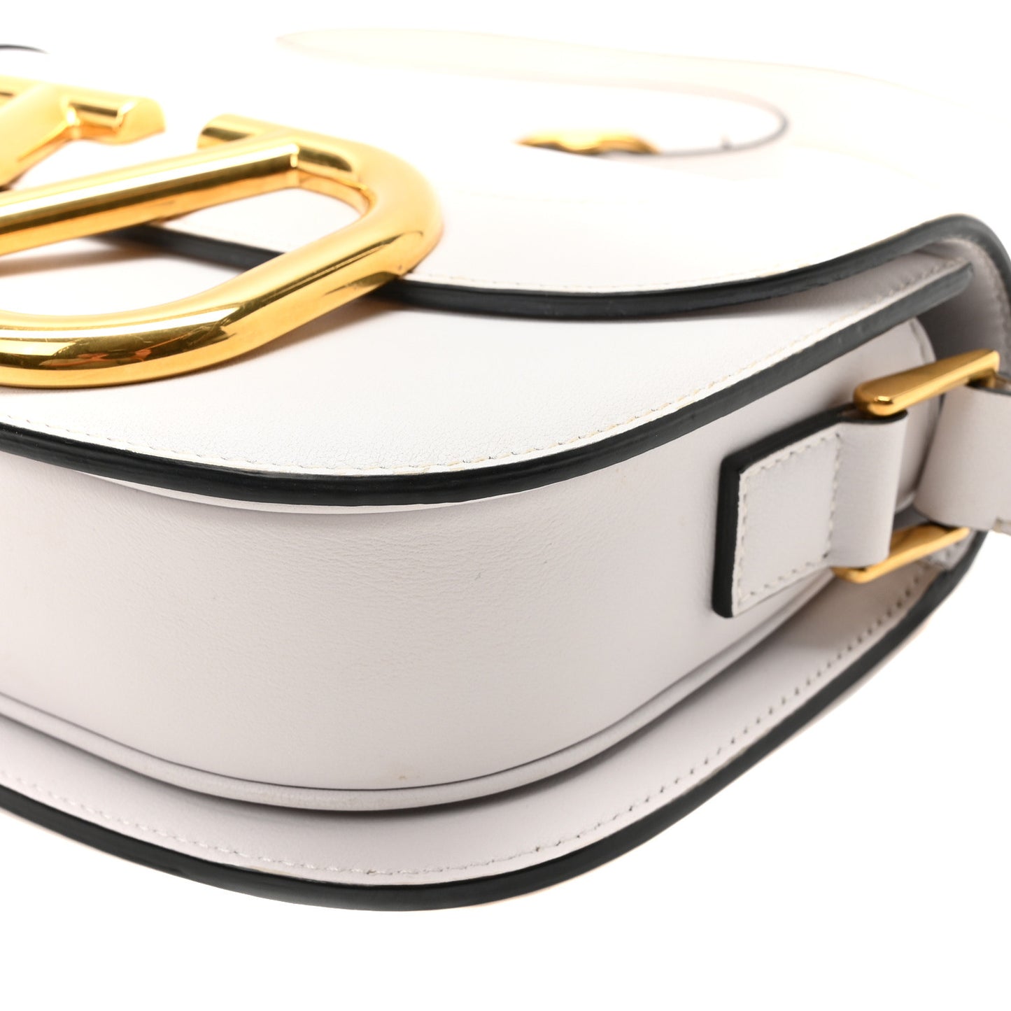 Smooth Calfskin Supervee Shoulder Bag Optic White