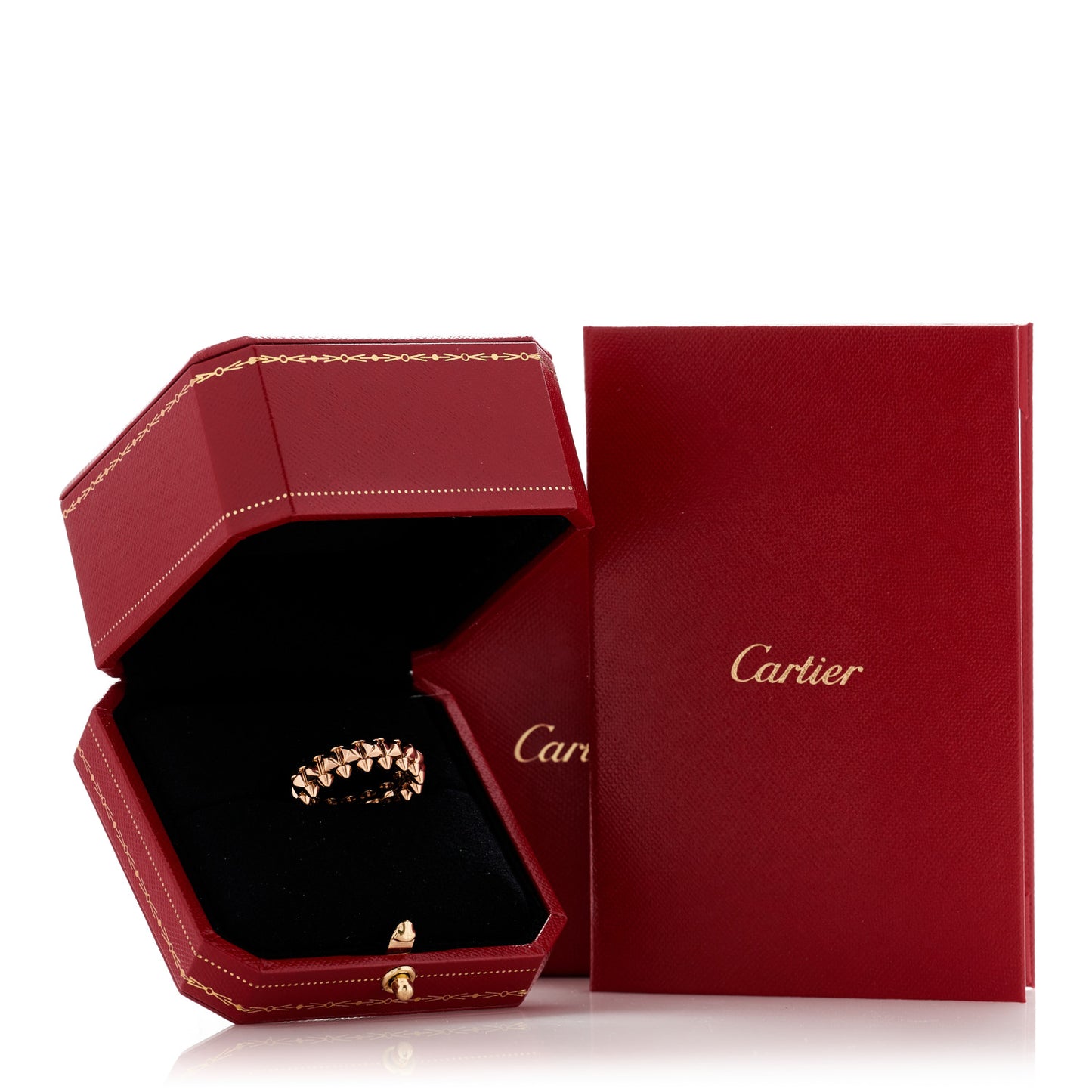 18K Pink Gold MM Clash De Cartier Ring 57 8