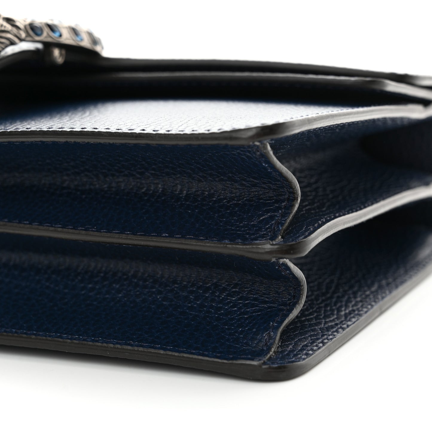 Dollar Calfskin Crystal Small Dionysus Shoulder Bag Blue Agata Montana Sapphire