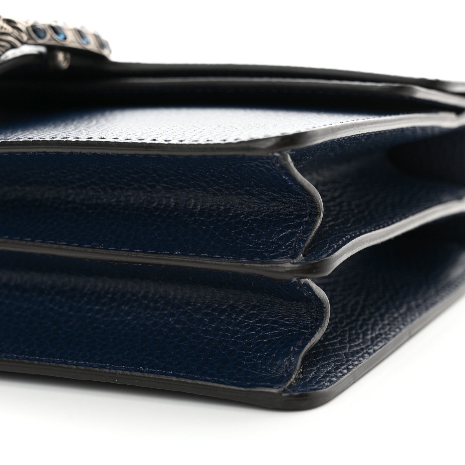Gucci Dollar Calfskin Crystal Small Dionysus Shoulder Bag Blue Agata Montana Sapphire 10 of 12