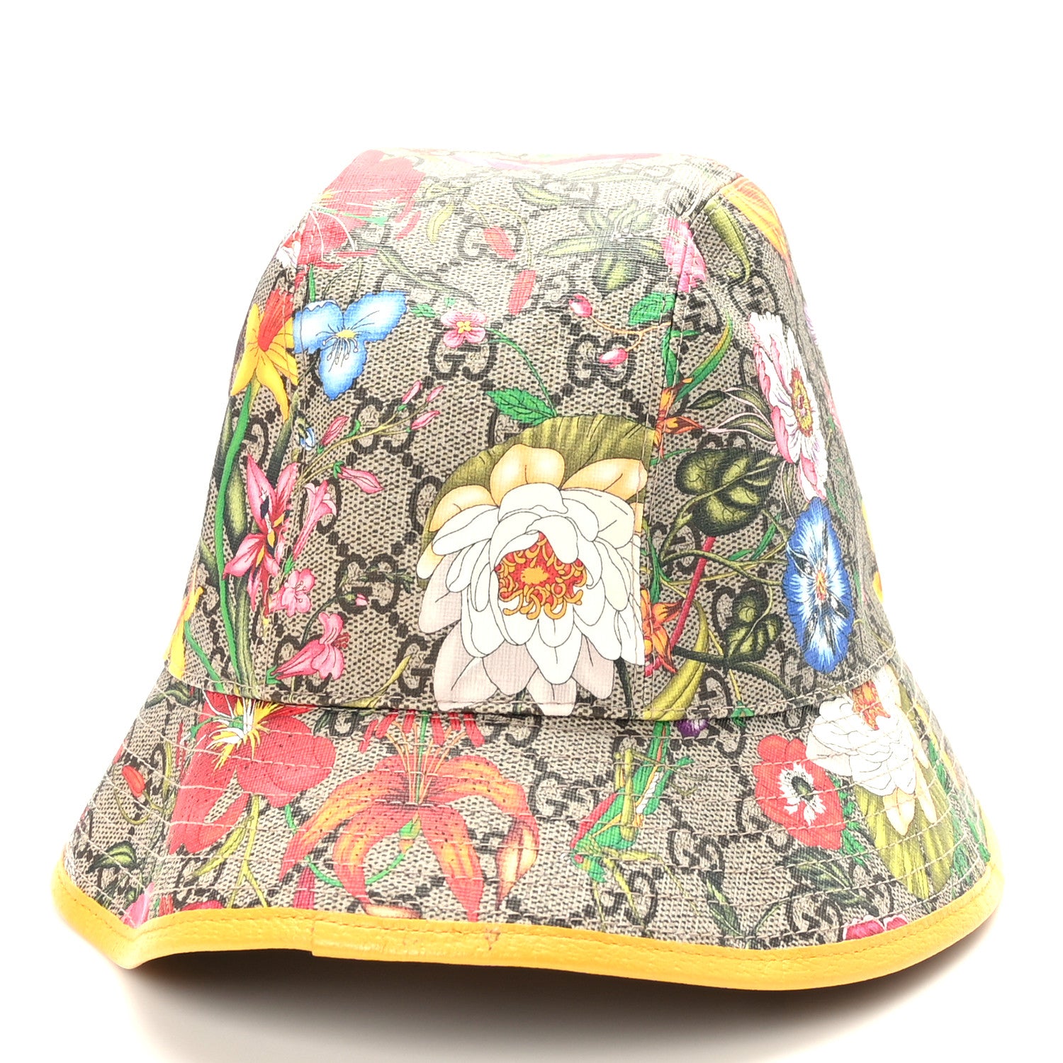 Gucci GG Supreme Monogram Flora Bucket Hat 56 2 of 8