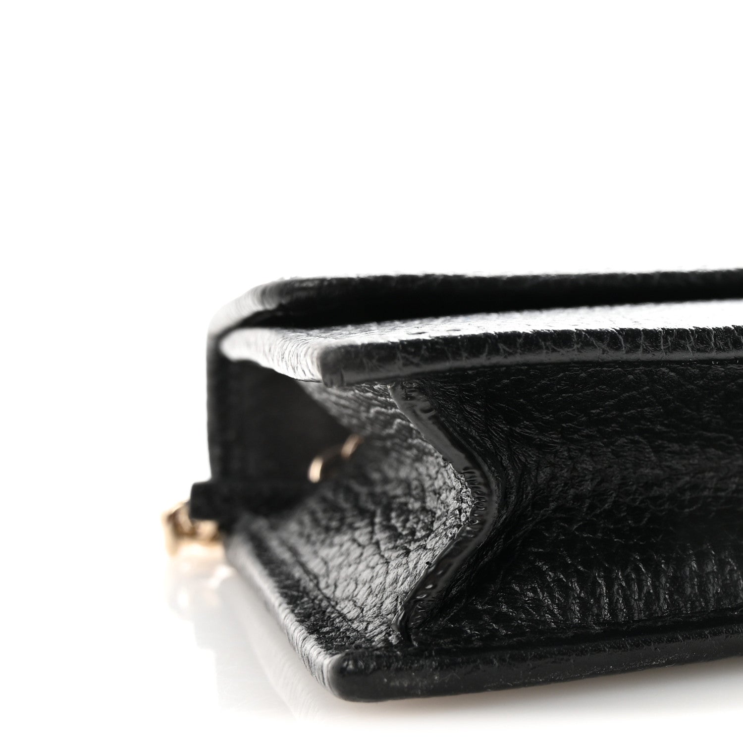 Gucci Dollar Calfskin Interlocking G Chain Wallet Black 8 of 9