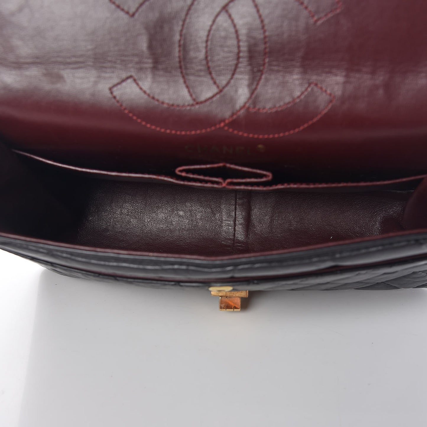 Aged Calfskin Quilted 2.55 Reissue 226 Flap Black