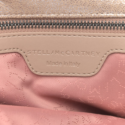 Stella McCartney Metallic Shaggy Deer Falabella Fold Over Tote Sand 6 of 9
