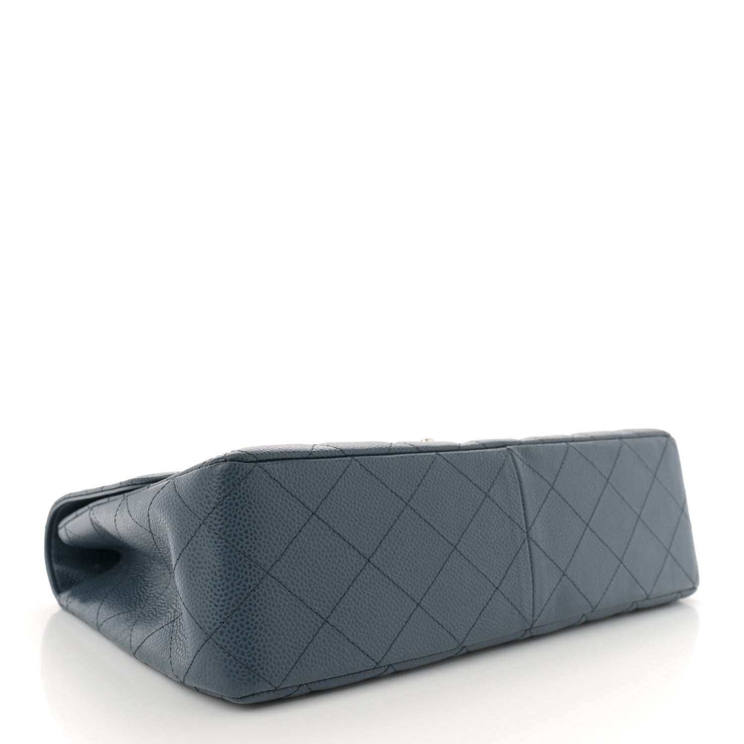 Chanel Caviar Quilted Jumbo Single Flap Blue 4 of 11