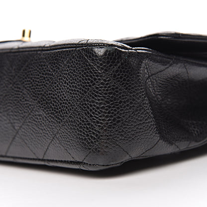 Chanel Caviar Quilted Medium Double Flap Black 10 of 13