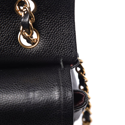 Chanel Caviar Quilted Maxi Double Flap Black 12 of 15