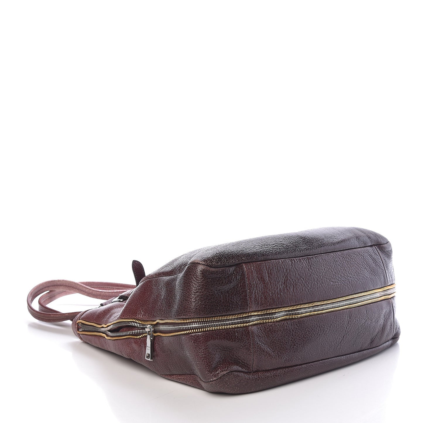 Cervo Lux Ombre Zippered Tote Lampone