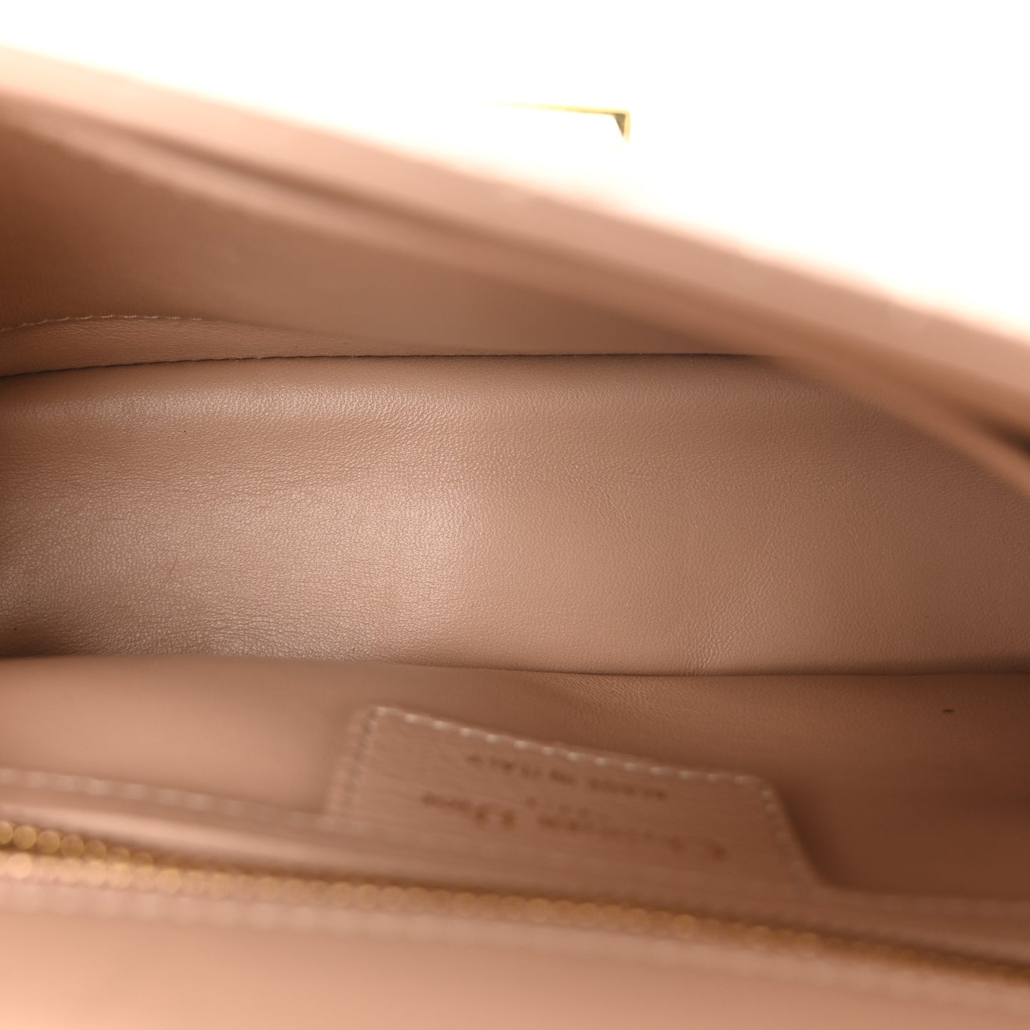 Calfskin Cannage Small Caro Bag Rose De Vents