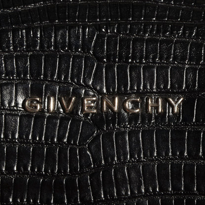 Givenchy Calfskin Crocodile Embossed Medium Lucrezia Black 8 of 8