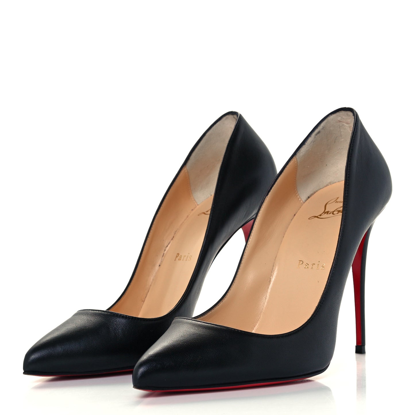 Shiny Nappa Pigalle Follies 100 Pumps 38.5 Black