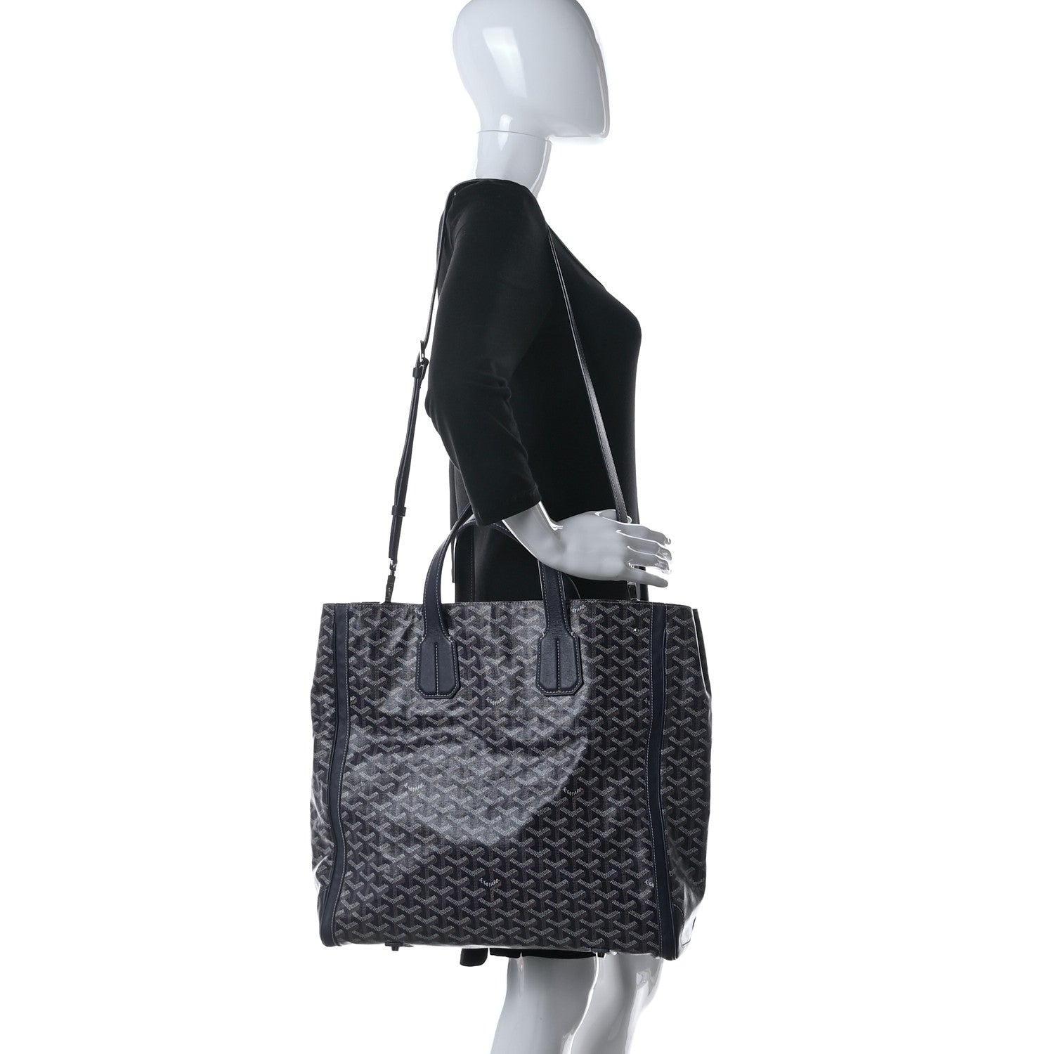 Goyard Goyardine Voltaire III Tote Navy 2 of 11