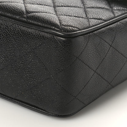 Chanel Caviar Quilted XL Jumbo Single Flap Black 9 of 10