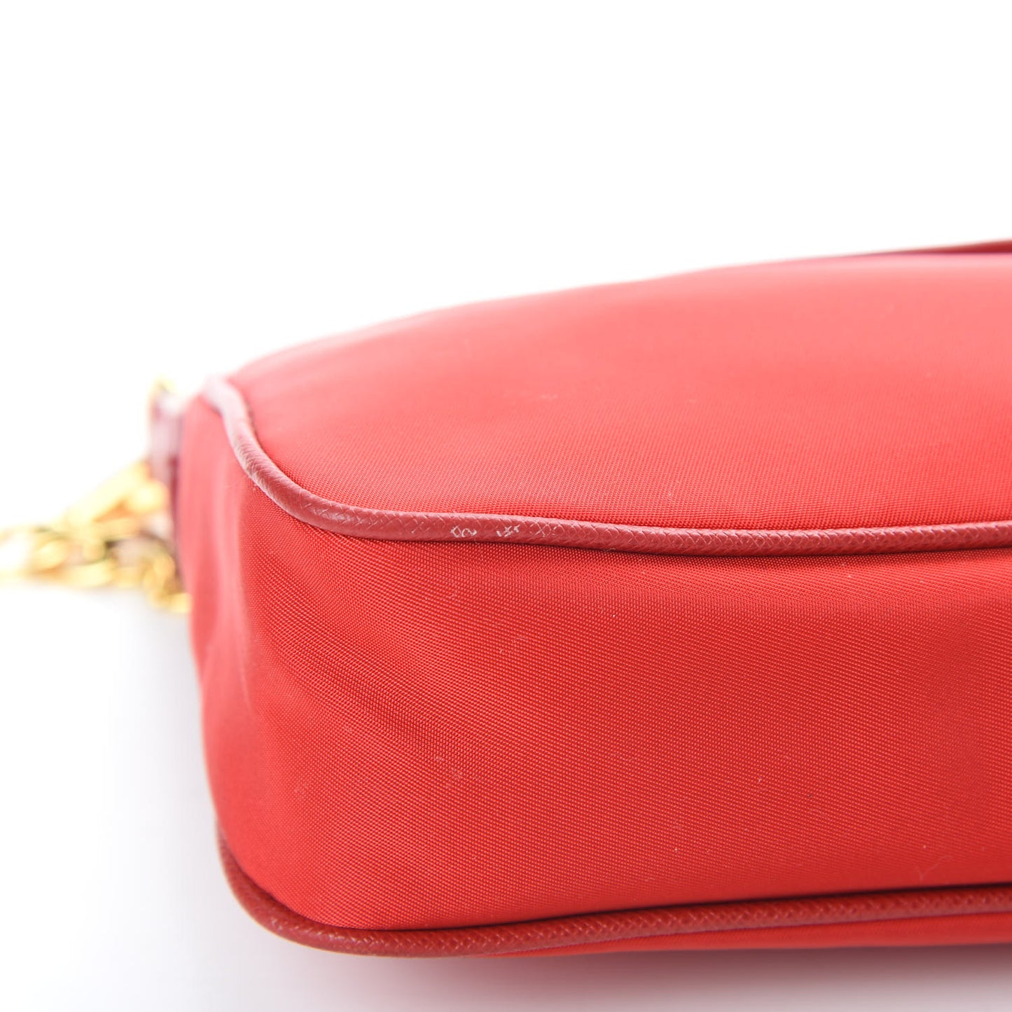 Tessuto Nylon Saffiano Crossbody Bag Rosso