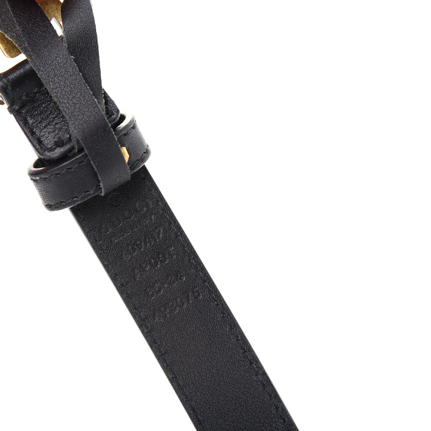 Calfskin Double G 20mm Belt 85 34 Black
