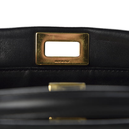 Fendi Nappa Mini Peekaboo Iconic Satchel Black 8 of 9