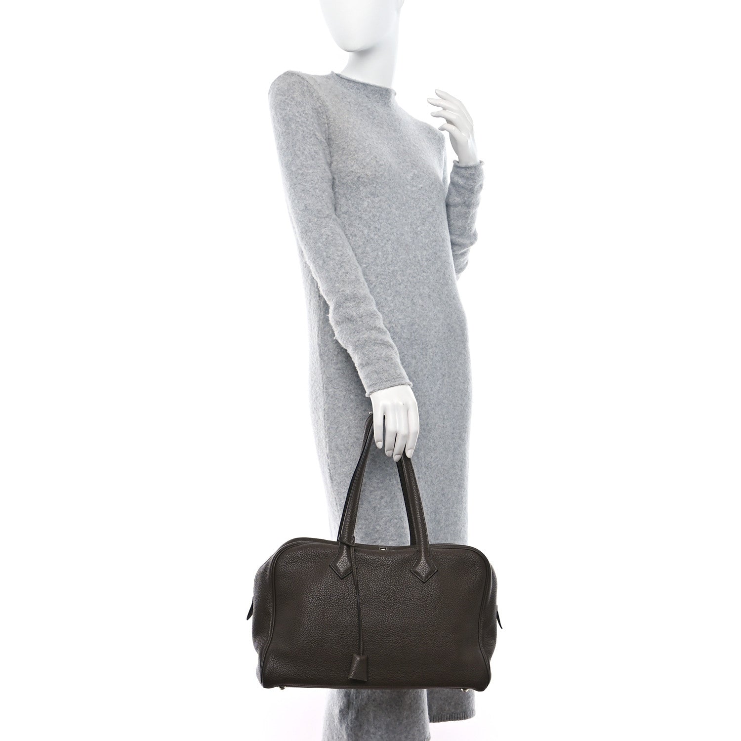 Hermes Taurillon Clemence Victoria II 35 Cafe 2 of 9