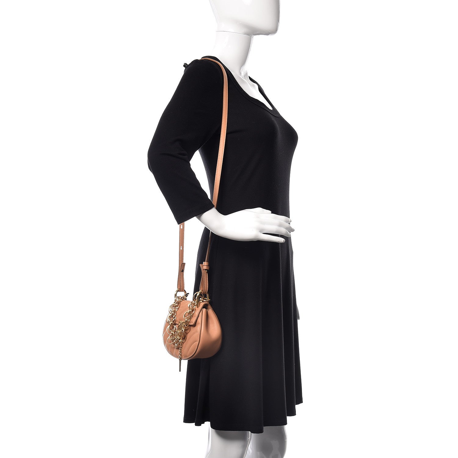 Chloe Calfskin Quilted Mini Drew Bijou Shoulder Bag Blushy Pink 2 of 12