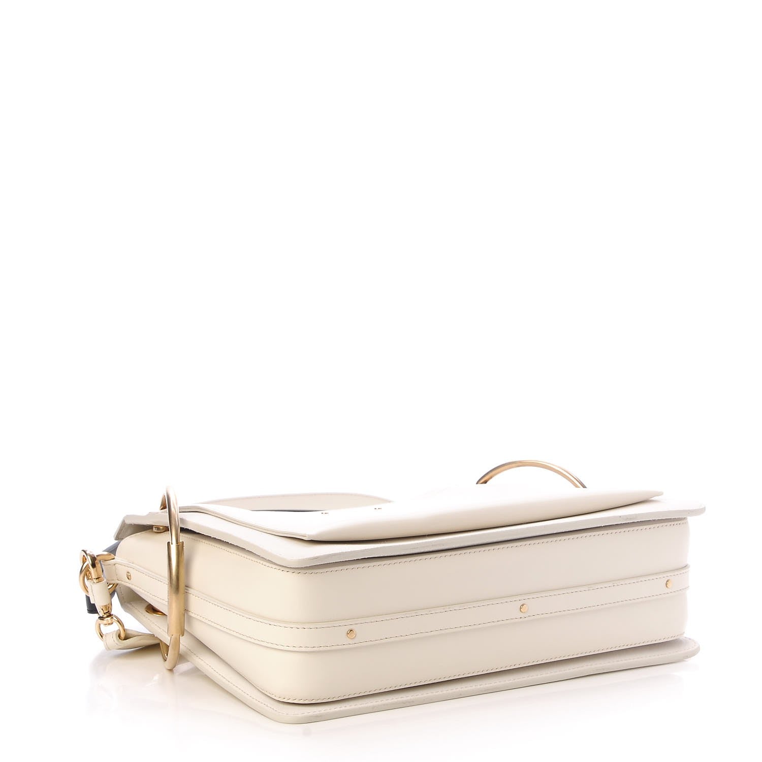 Chloe Calfskin Medium Roy Bag Natural White 4 of 7
