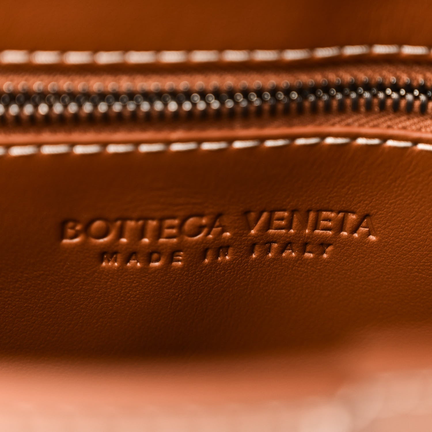 Bottega Veneta Lambskin Maxi Intrecciato Edge Stitch Cassette Crossbody Bag Wood 6 of 10