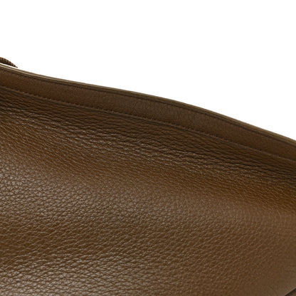The Row Grained Calfskin Large Slouchy Banana Bag Brunette 8 of 11