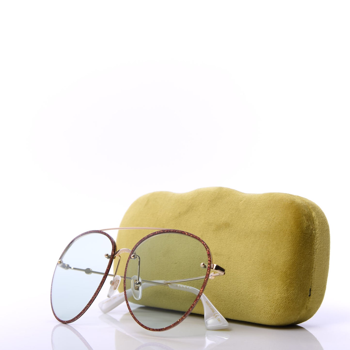 Glitter Aviator Sunglasses GG0351S Red