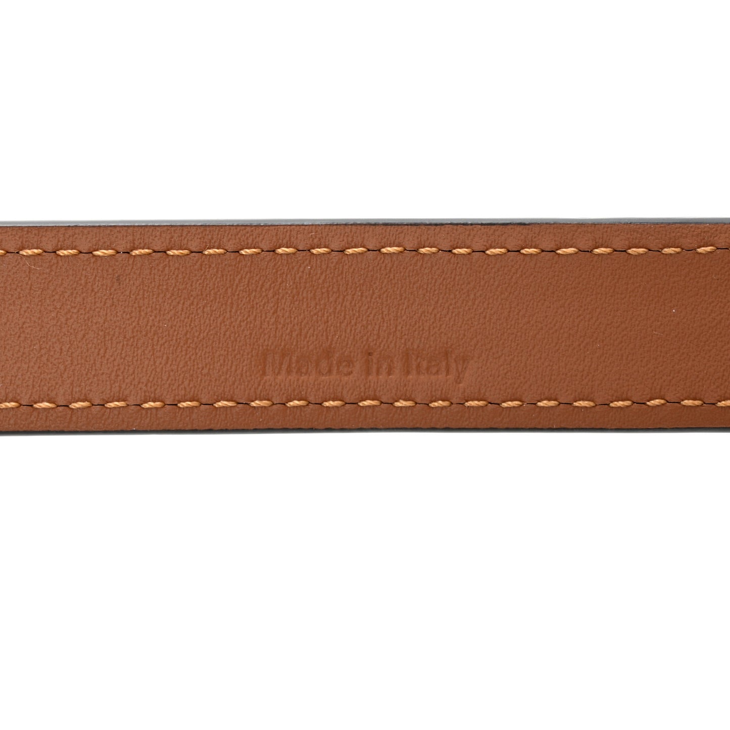 Calfskin Anagram Cutout Strap Tan
