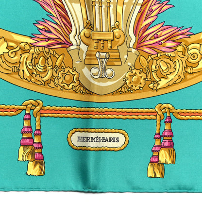Hermes Silk Hommage A Charles Garnier Architecte De L'Opera De Paris Scarf 90 4 of 12
