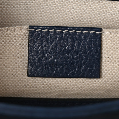 Gucci Dollar Calfskin Crystal Web Mini Dionysus Bamboo Top Handle Bag Blue Agata Montana Sapphire 6 of 11