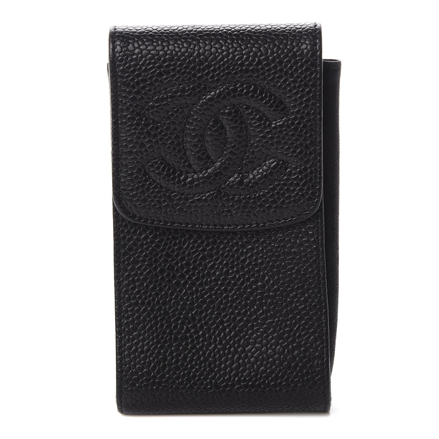 Caviar Timeless CC Key Holder Bag Charm Black