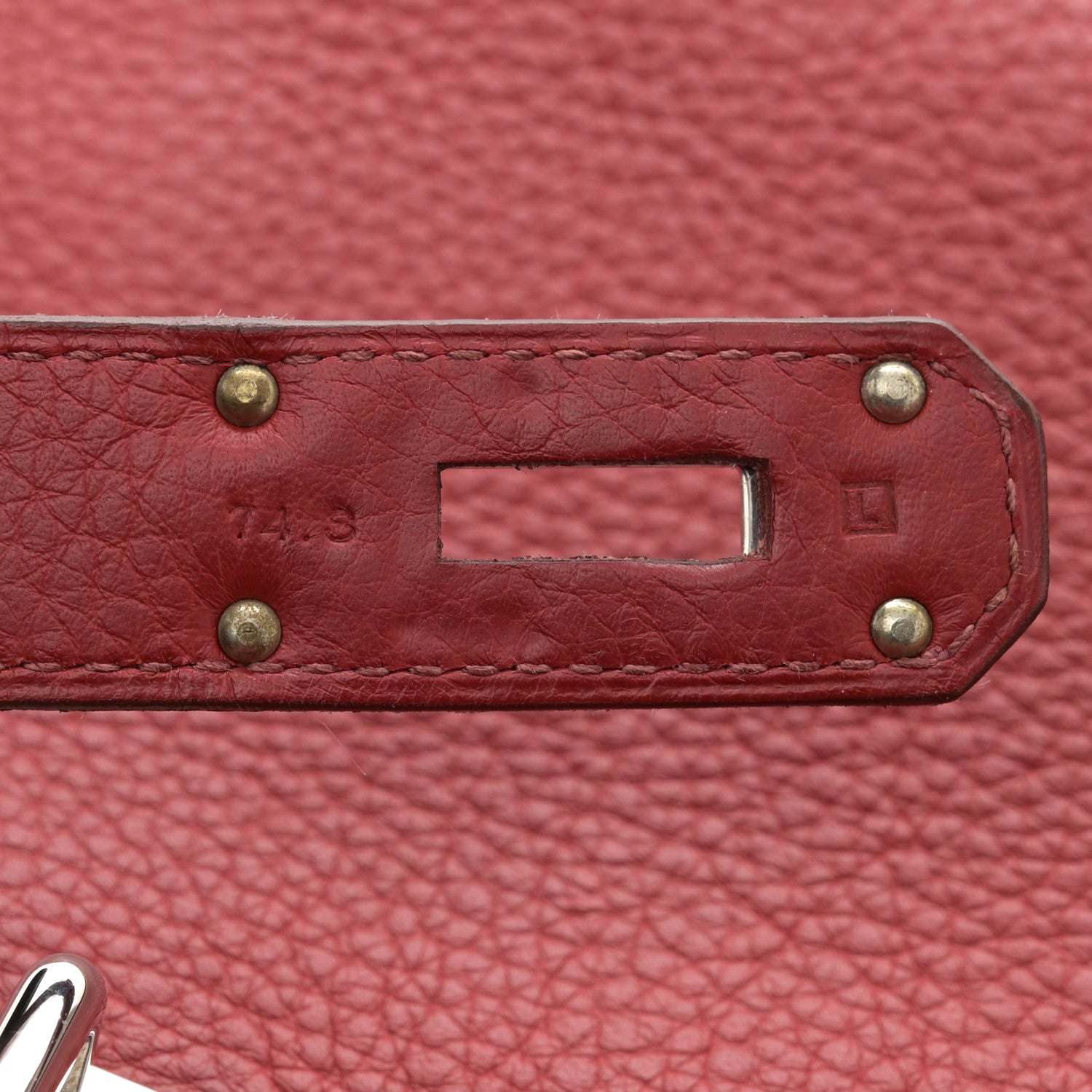 Hermes Taurillon Clemence Jypsiere 34 Rouge Venetian 7 of 18
