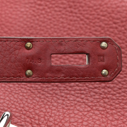 Hermes Taurillon Clemence Jypsiere 34 Rouge Venetian 7 of 18