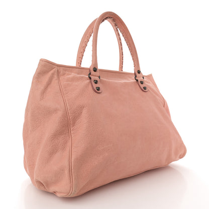 Balenciaga Agneau Classic Hardware S Sunday Tote Vieux Rose 4 of 17