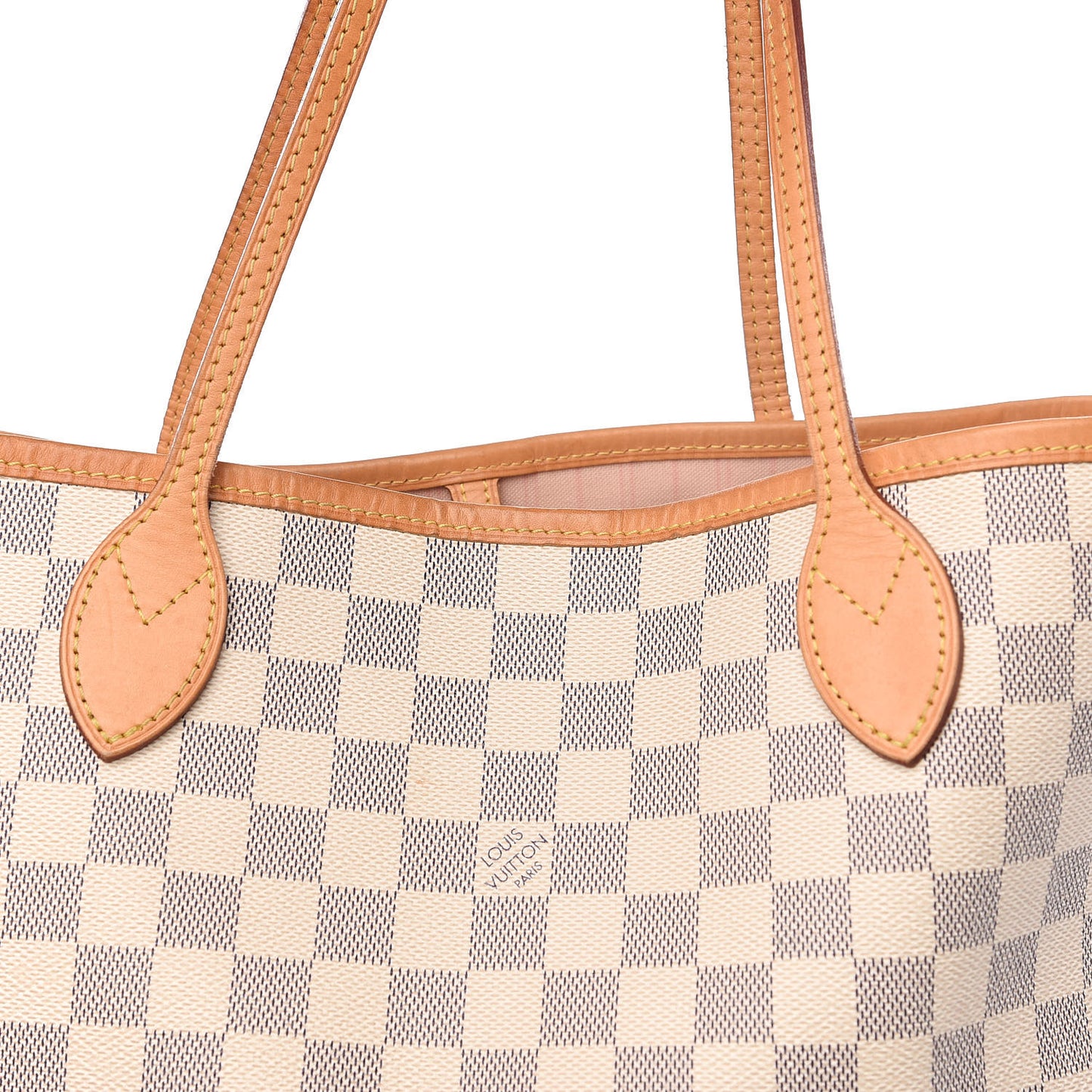 Damier Azur Neo Neverfull MM Rose Ballerine