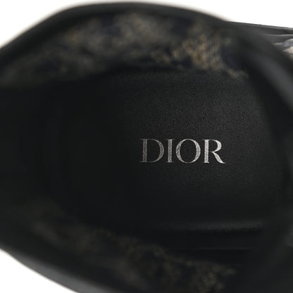Christian Dior Calfskin Oblique Mens Explorer Ankle Boots 41 Black Blue 6 of 12