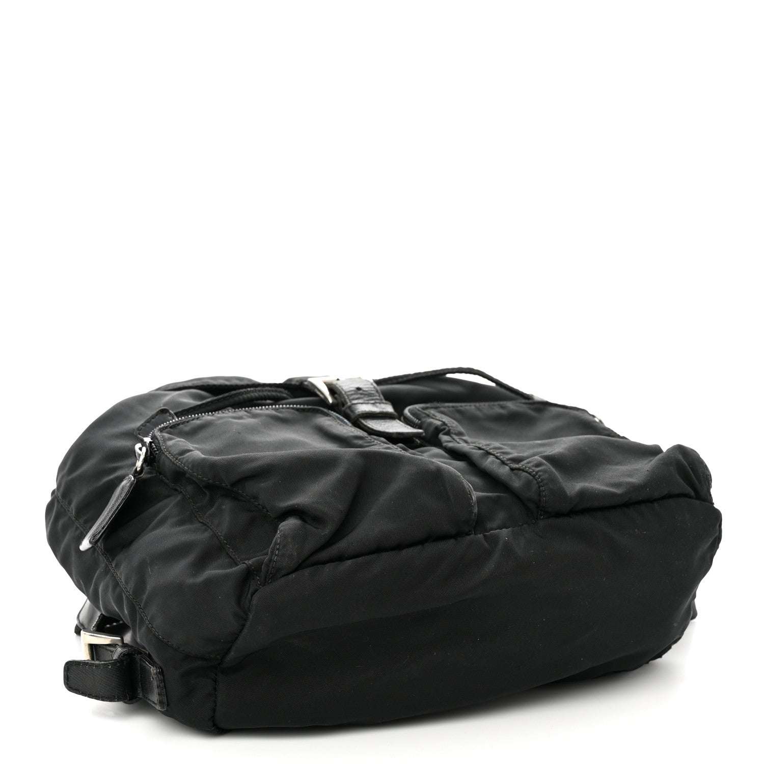 Prada Tessuto Nylon Saffiano Small Backpack Black 4 of 15