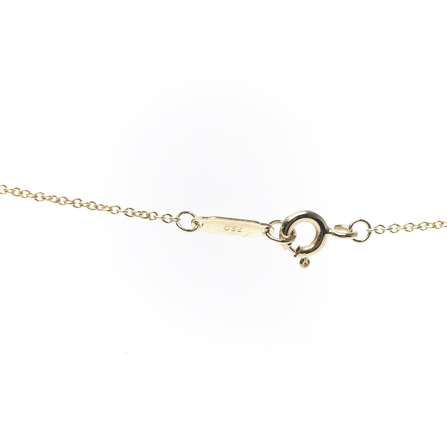 Tiffany 18K Yellow Gold Diamond Small Cross Pendant Necklace 4 of 6