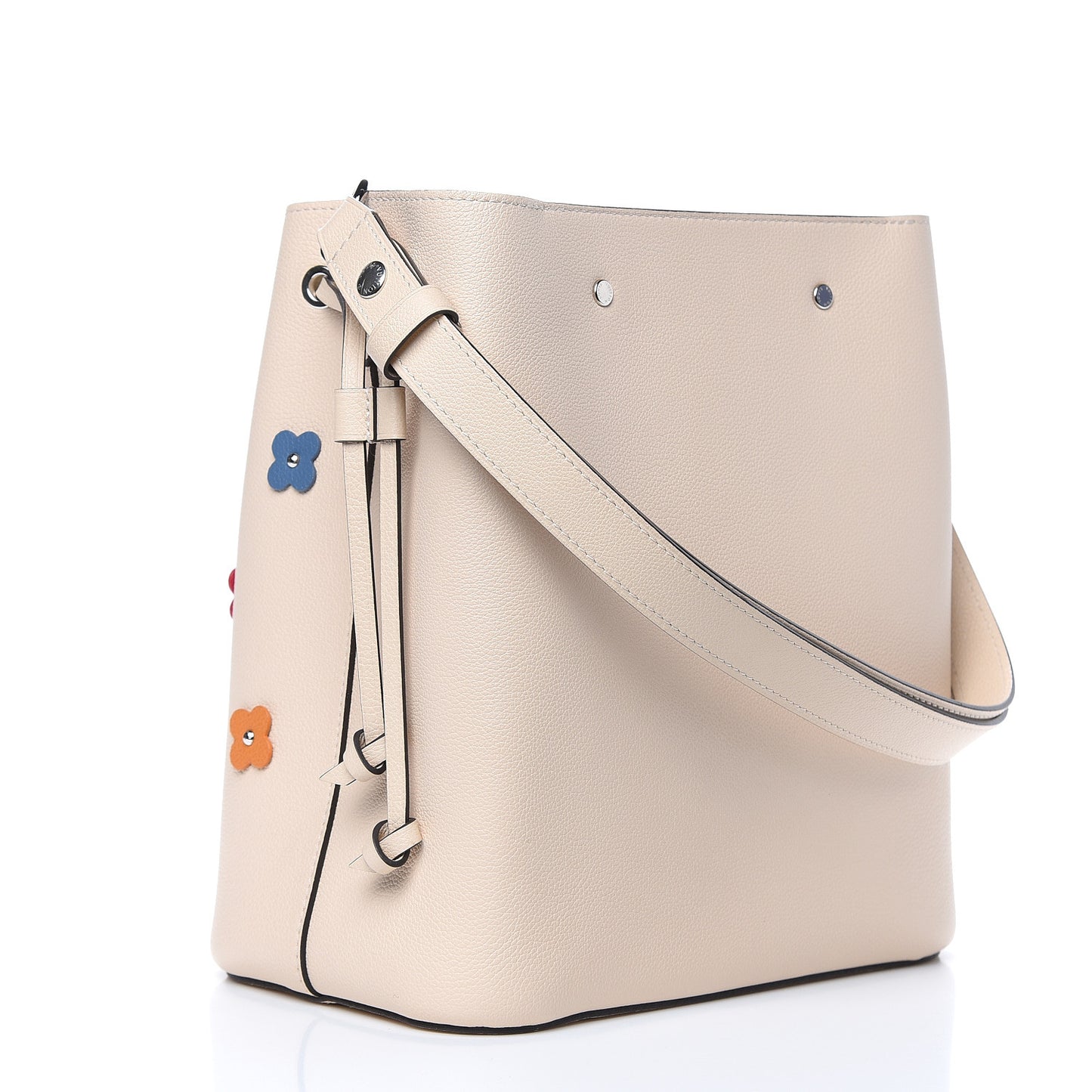 Calfskin Flowers Lockme Bucket Creme