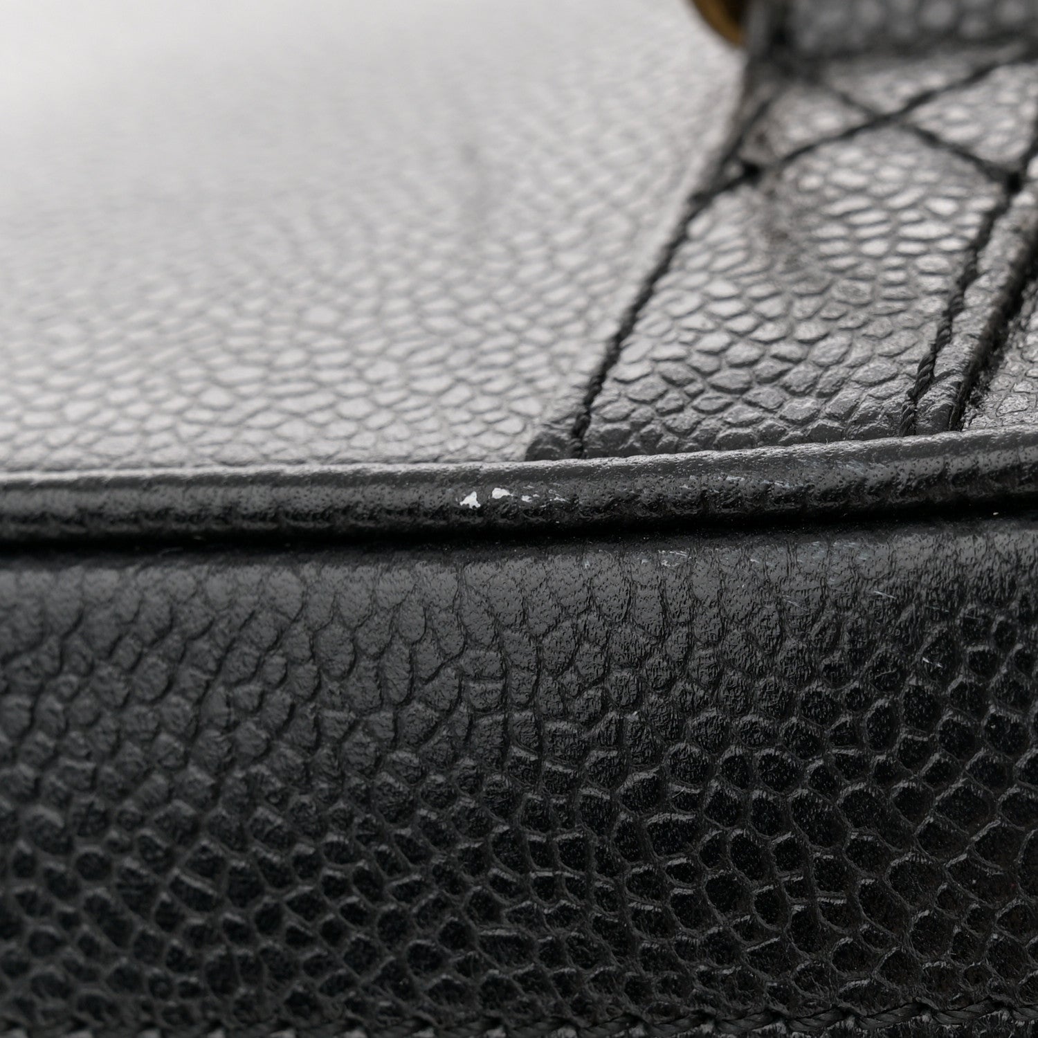 Chanel Caviar CC Vanity Train Case Black 12 of 13