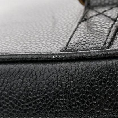 Chanel Caviar CC Vanity Train Case Black 12 of 13