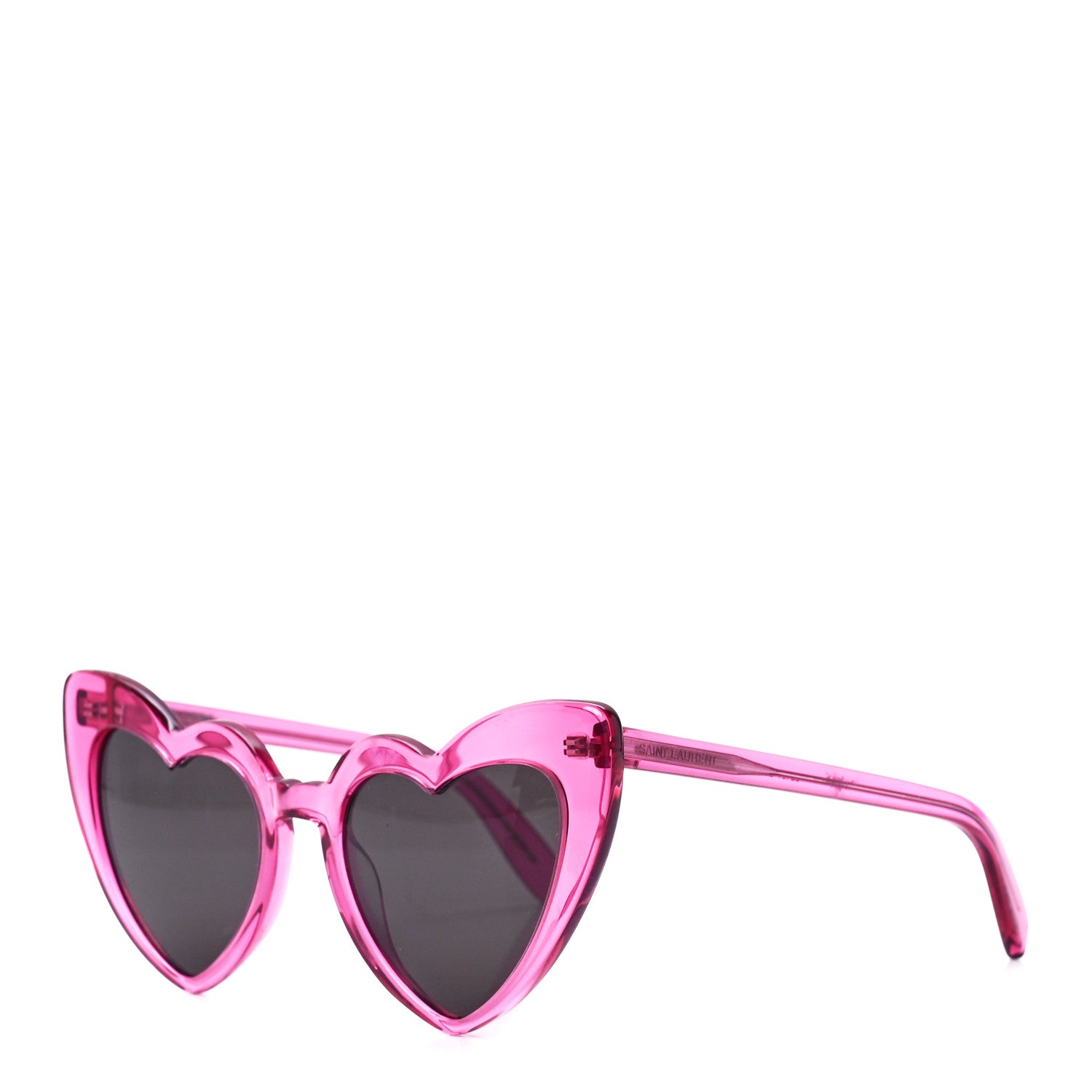 Saint Laurent Acetate Heart Frame Loulou SL181 Sunglasses Pink 1 of 8